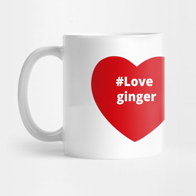 Love Ginger - Hashtag Heart by support4love